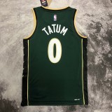NBA Men Season 2023 Boston Celtics Dark Green City Version #0 TATUM Jersey High Quality Name and Number Print