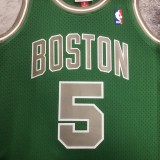 NBA Men Season 07-08 Boston Celtics Retro Green #5 GARNETT Jersey High Quality Name and Number Print