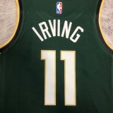 NBA Men Season 2023 Boston Celtics Dark Green City Version #11 IRVING Jersey High Quality Name and Number Print