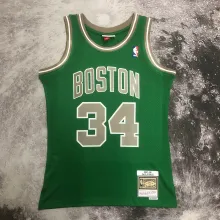 NBA Men Season 07-08 Boston Celtics Retro Green #34 PIERCE Jersey High Quality Name and Number Print