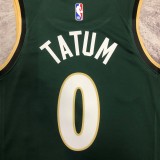 NBA Men Season 2023 Boston Celtics Dark Green City Version #0 TATUM Jersey High Quality Name and Number Print