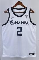 NBA Men Los Angeles Lakers MAMBA Black #2 GIGI Jersey High Quality Name and Number Print