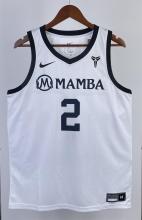 NBA Men Los Angeles Lakers MAMBA Black #2 GIGI Jersey High Quality Name and Number Print