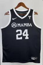 NBA Men Los Angeles Lakers MAMBA Black #24 BRYANT Jersey High Quality Name and Number Print