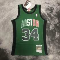 NBA Men Boston Celtics #34 PIERCE Mitchell & Ness 2007/08 Italy Games  Hardwood Classics Swingman Jersey
