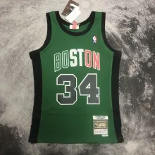 NBA Men Boston Celtics #34 PIERCE Mitchell & Ness 2007/08 Italy Games  Hardwood Classics Swingman Jersey