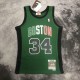 NBA Men Boston Celtics #34 PIERCE Mitchell & Ness 2007/08 Italy Games  Hardwood Classics Swingman Jersey
