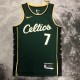 NBA Men Season 2023 Boston Celtics Dark Green City Version #7 BROWN Jersey High Quality Name and Number Print