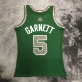 NBA Men Season 07-08 Boston Celtics Retro Green #5 GARNETT Jersey High Quality Name and Number Print