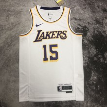NBA Men Season 2023 Los Angeles Lakers White #15 REAVES Jersey High Quality Name and Number Print