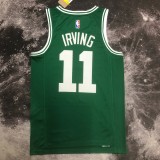 NBA Men Season 2023 Boston Celtics Green #11 IRVING Jersey High Quality Name and Number Print