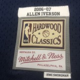 NBA Men Season 06-07 Denver Nuggets Dark Blue #3 IVERSON Jersey High Quality Name and Number Print