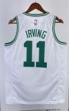 NBA Men Season 2023 Boston Celtics White #11 IRVING Jersey High Quality Name and Number Print