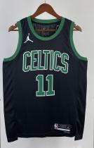 NBA Men Season 2023 Boston Celtics Black with Jordan Logo #11 IRVING Jersey High Quality Name and Number Print