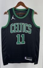 NBA Men Season 2023 Boston Celtics Black with Jordan Logo #11 IRVING Jersey High Quality Name and Number Print