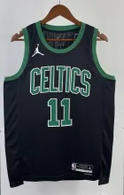 NBA Men Season 2023 Boston Celtics Black with Jordan Logo #11 IRVING Jersey High Quality Name and Number Print