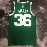NBA Men Season 2023 Boston Celtics Green #36 SMART Jersey High Quality Name and Number Print