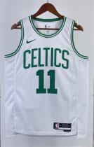 NBA Men Season 2023 Boston Celtics White #11 IRVING Jersey High Quality Name and Number Print