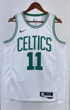 NBA Men Season 2023 Boston Celtics White #11 IRVING Jersey High Quality Name and Number Print