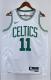 NBA Men Season 2023 Boston Celtics White #11 IRVING Jersey High Quality Name and Number Print