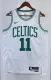 NBA Men Season 2023 Boston Celtics White #11 IRVING Jersey High Quality Name and Number Print
