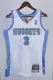 NBA Men Season 06-07 Denver Nuggets White #3 IVERSON Jersey High Quality Name and Number Print