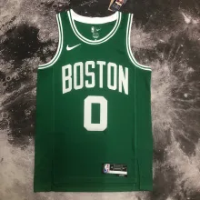 NBA Men Season 2023 Boston Celtics Green #0 TATUM Jersey High Quality Name and Number Print