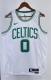 NBA Men Season 2023 Boston Celtics White #0 TATUM Jersey High Quality Name and Number Print