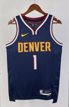 NBA Men Season 2023 Denver Nuggets Dark Blue #1 PORTER JR. Jersey High Quality Name and Number Print