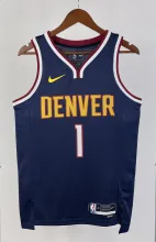 NBA Men Season 2023 Denver Nuggets Dark Blue #1 PORTER JR. Jersey High Quality Name and Number Print