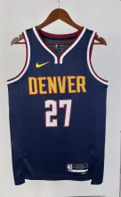 NBA Men Season 2023 Denver Nuggets Dark Blue #27 MURRAY Jersey High Quality Name and Number Print