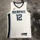 NBA Season 2023 Memphis Grizzlies White #12 MORANT Jersey High Quality Name and Number Print