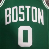 NBA Men Season 2023 Boston Celtics Green #0 TATUM Jersey High Quality Name and Number Print