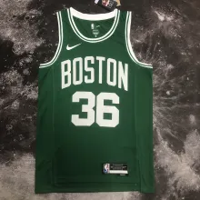 NBA Men Season 2023 Boston Celtics Green #36 SMART Jersey High Quality Name and Number Print