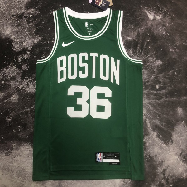 NBA Men Season 2023 Boston Celtics Green #36 SMART Jersey High Quality Name and Number Print