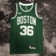 NBA Men Season 2023 Boston Celtics Green #36 SMART Jersey High Quality Name and Number Print