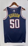 NBA Men Season 2023 Denver Nuggets Dark Blue #50 GORDON Jersey High Quality Name and Number Print