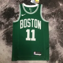 NBA Men Season 2023 Boston Celtics Green #11 IRVING Jersey High Quality Name and Number Print