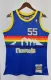 NBA Men Season 91-92 Denver Nuggets Blue #55 MUTOMBO Jersey High Quality Name and Number Print