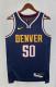 NBA Men Season 2023 Denver Nuggets Dark Blue #50 GORDON Jersey High Quality Name and Number Print
