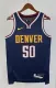 NBA Men Season 2023 Denver Nuggets Dark Blue #50 GORDON Jersey High Quality Name and Number Print