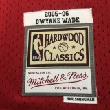 NBA Men Season 05-06 Miami Heat Red #3 WADE Jersey High Quality Name and Number Print