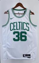 NBA Men Season 2023 Boston Celtics White #36 SMART Jersey High Quality Name and Number Print