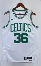 NBA Men Season 2023 Boston Celtics White #36 SMART Jersey High Quality Name and Number Print