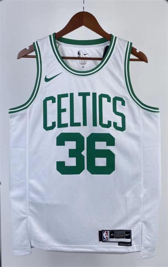 NBA Men Season 2023 Boston Celtics White #36 SMART Jersey High Quality Name and Number Print