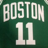 NBA Men Season 2023 Boston Celtics Green #11 IRVING Jersey High Quality Name and Number Print