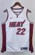 NBA Men Season 2023 Miami Heat White #22 BUTLER Jersey High Quality Name and Number Print