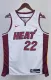NBA Men Season 2023 Miami Heat White #22 BUTLER Jersey High Quality Name and Number Print