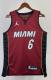 NBA Men Season 2023 Miami Heat Red #6 JAMES Jersey High Quality Name and Number Print