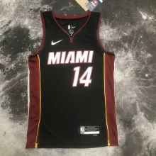 NBA Men Season 2023 Miami Heat Black #14 HERRO Jersey High Quality Name and Number Print